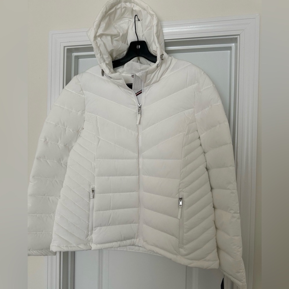 tommy hilfiger womens packable jacket with hood XL